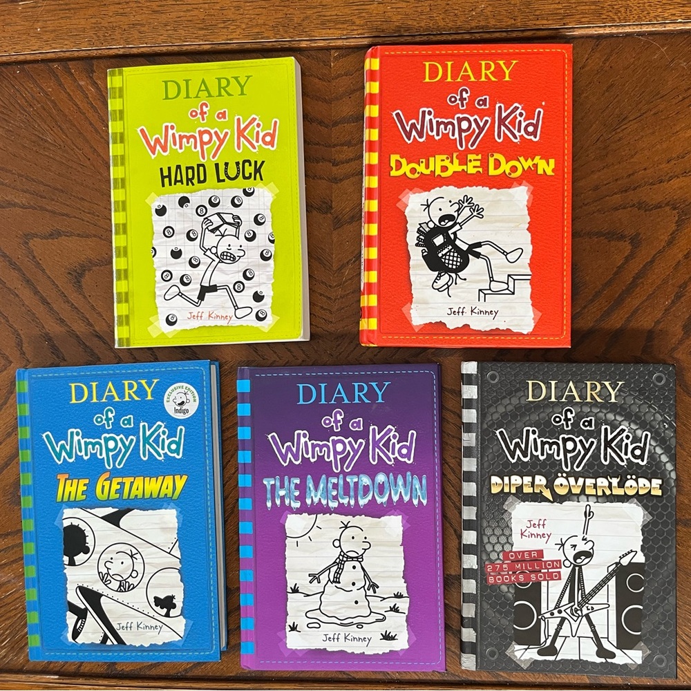 Diary of a Wimpy Kid kids books | set of 5 graphic novels
